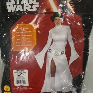 Star Wars Princess Leia White Costume with Silver Accents